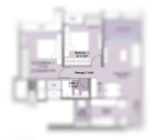 Hiranandani Nerolac Kavesar Thane 2BHK Plan